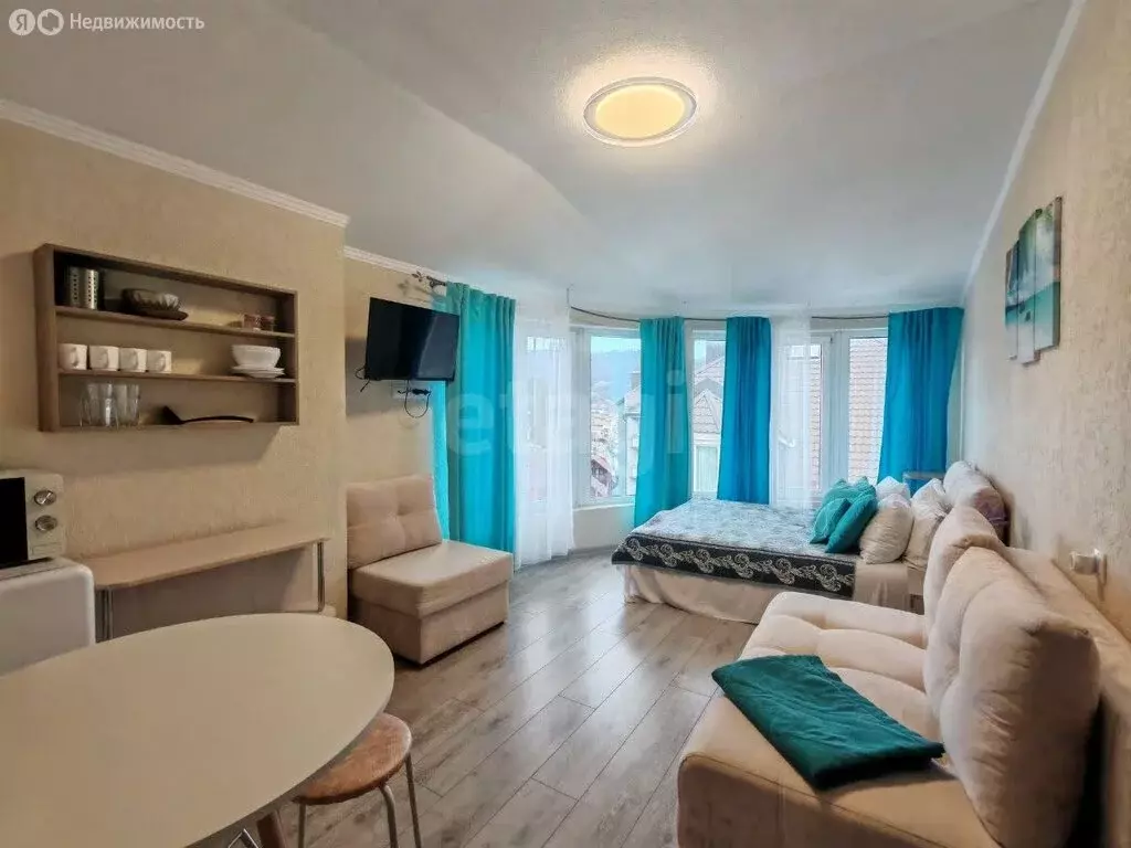 Квартира-студия: село Агой, гостиничный комплекс Радуга, 10Г (18.2 м) - Фото 1