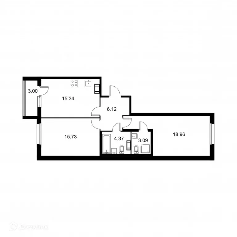 Продаётся 2-к квартира, 65.1 м - Фото 0