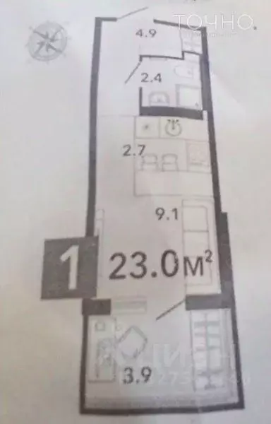 1-к кв. Пензенская область, Пенза ул. Генерала Глазунова, 6 (57.7 м) - Фото 2