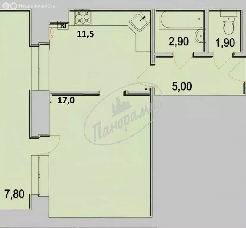 1-комнатная квартира: Калуга, Резванская улица, 7 (42.1 м) - Фото 1