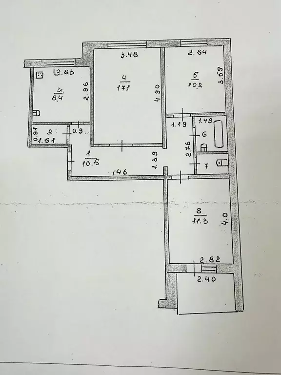 Продаётся 3-к квартира, 62.4 м - Фото 0