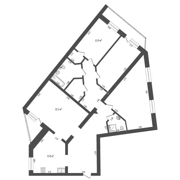 4-комнатная квартира: Тюмень, улица Василия Гольцова, 15 (135 м) - Фото 1