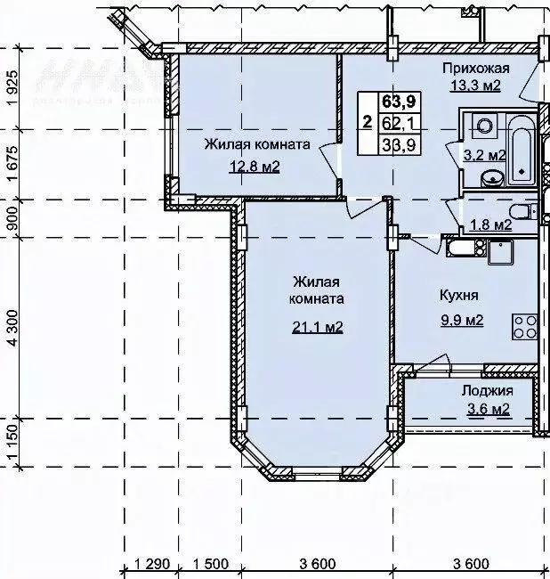 2-к кв. Нижегородская область, Нижний Новгород Мещерское Озеро ... - Фото 1