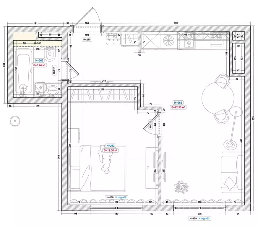 1-к кв. Рязанская область, Рязань ул. Александра Полина, 3 (38.9 м) - Фото 1