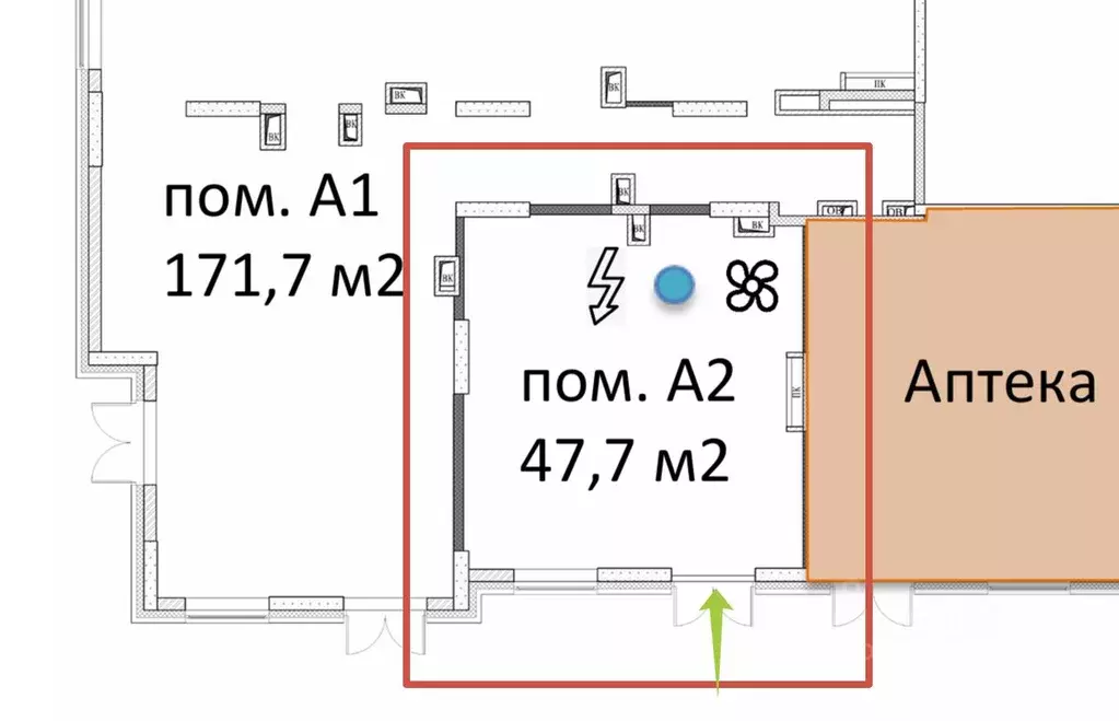 Помещение свободного назначения в Москва Большая Филевская ул., 4 (48 ... - Фото 1