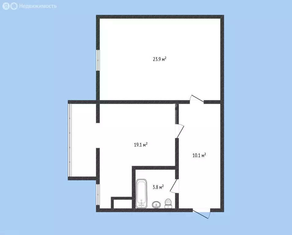 1-комнатная квартира: Черкесск, улица Доватора, 84Г (56.9 м) - Фото 1