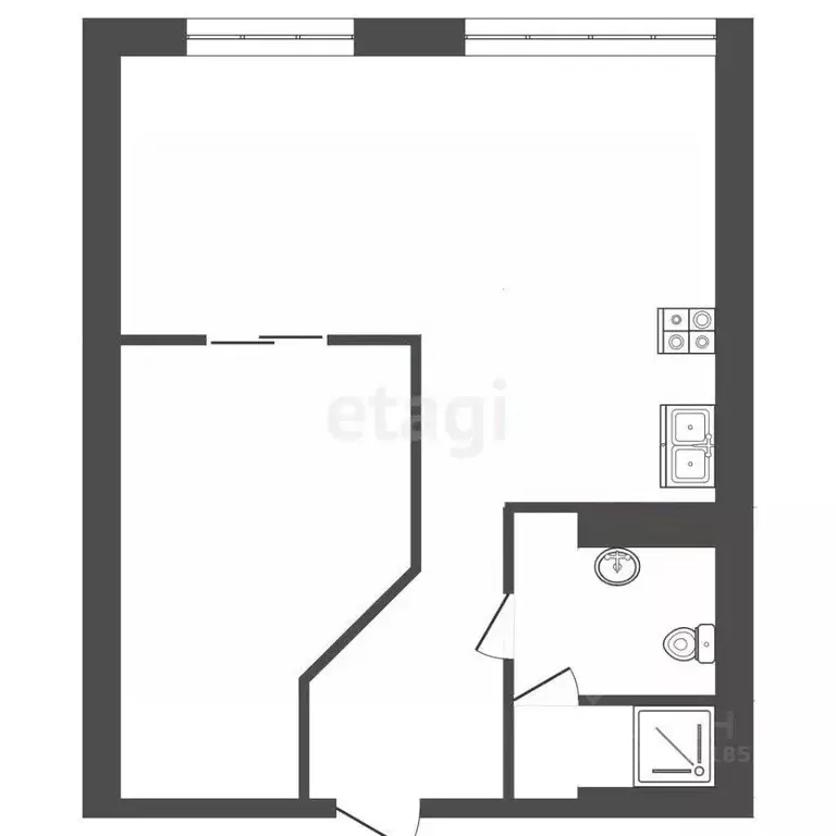 2-к кв. Самарская область, Самара Арцыбушевская ул., 33 (47.0 м) - Фото 1