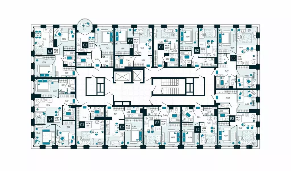2-к кв. Тульская область, Тула ул. Чмутова, 158Д (47.52 м) - Фото 2