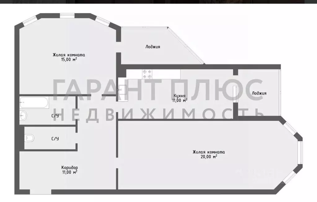 2-к кв. Липецкая область, Липецк ул. А.Г. Стаханова, 56 (60.0 м) - Фото 2