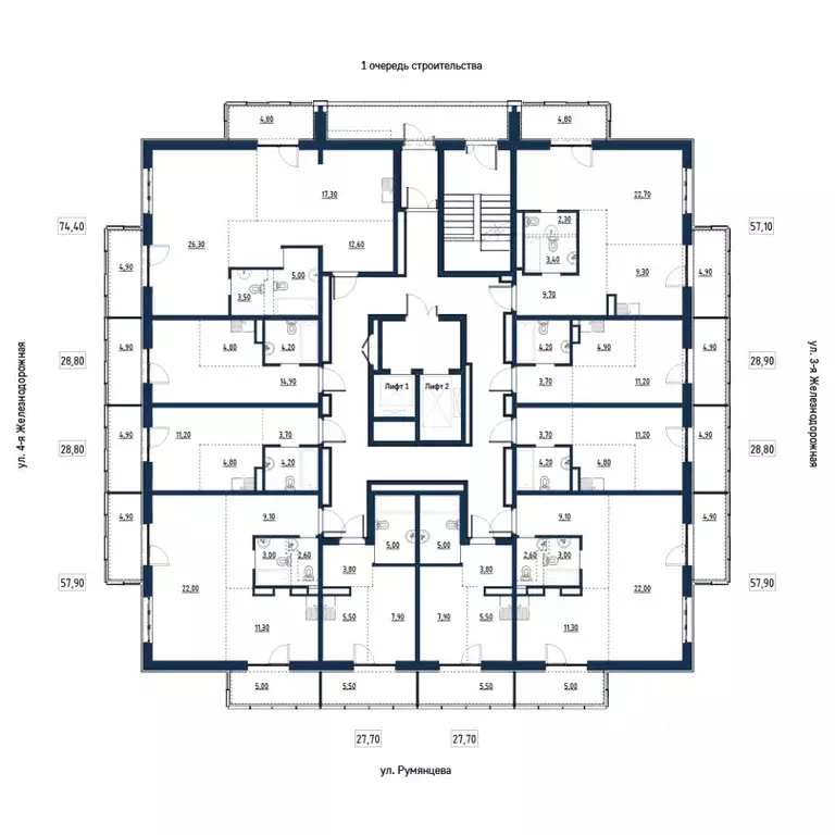 2-к кв. Иркутская область, Иркутск ул. Румянцева, 40 (57.9 м) - Фото 2