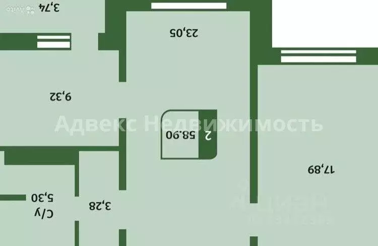 2-к кв. тюменская область, тюмень ул. федюнинского, 54к2 (59.0 м) - Фото 1