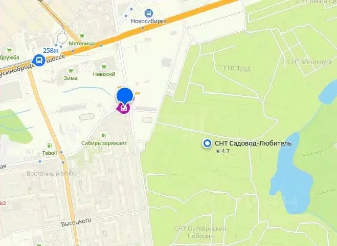 Участок в Новосибирская область, Новосибирск Садовод-Любитель СНТ, 54 ... - Фото 1