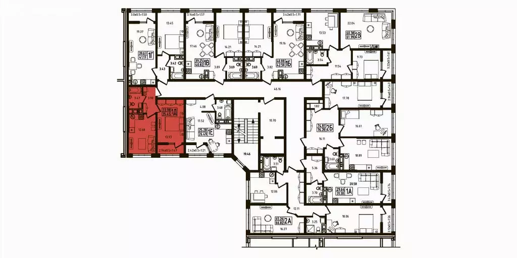 1-комнатная квартира: Республика Адыгея (Адыгея), Майкоп (35.45 м) - Фото 1