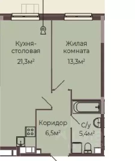1-к кв. Нижегородская область, Нижний Новгород Соцгород жилрайон, 1-й ... - Фото 0
