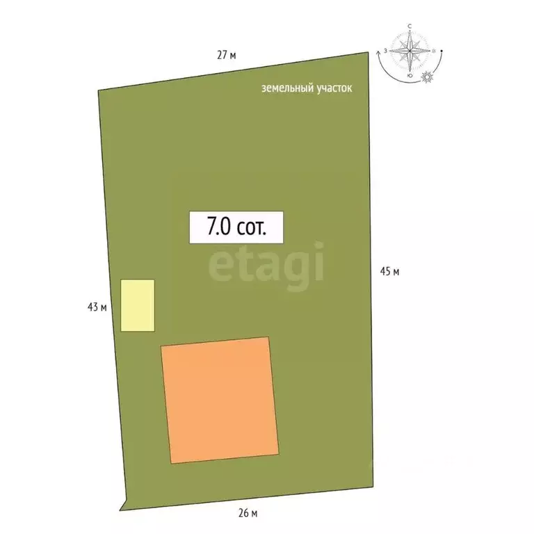 Дом в Алтай, Майминский район, с. Майма Березовая ул., 31 (46 м) - Фото 1