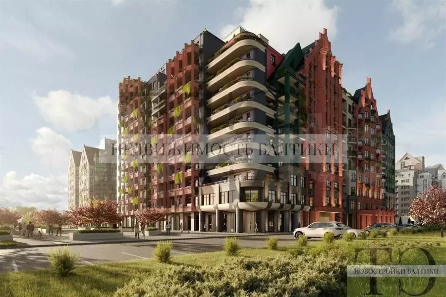 1-к. квартира, 61,6 м, 9/13 эт. - Фото 1