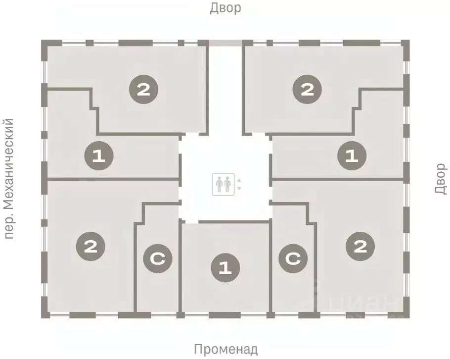 1-к кв. Свердловская область, Екатеринбург пер. Ритслянда, 15 (41.05 ... - Фото 1