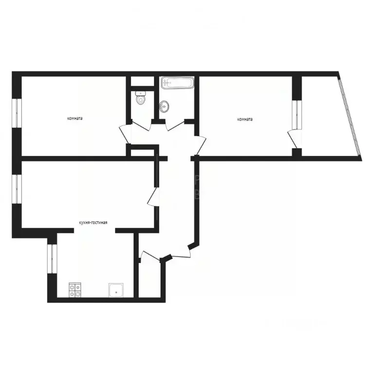 3-к кв. Тюменская область, Тюмень Широтная ул., 53 (65.4 м) - Фото 2
