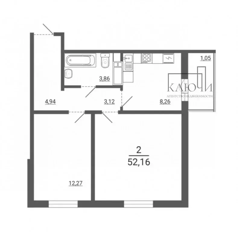 2-комнатная квартира: Магнитогорск, улица 50-летия Магнитки, 29 (52.8 ... - Фото 2