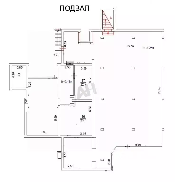 Помещение свободного назначения в Москва Чертановская ул., 50К2 (522 ... - Фото 1