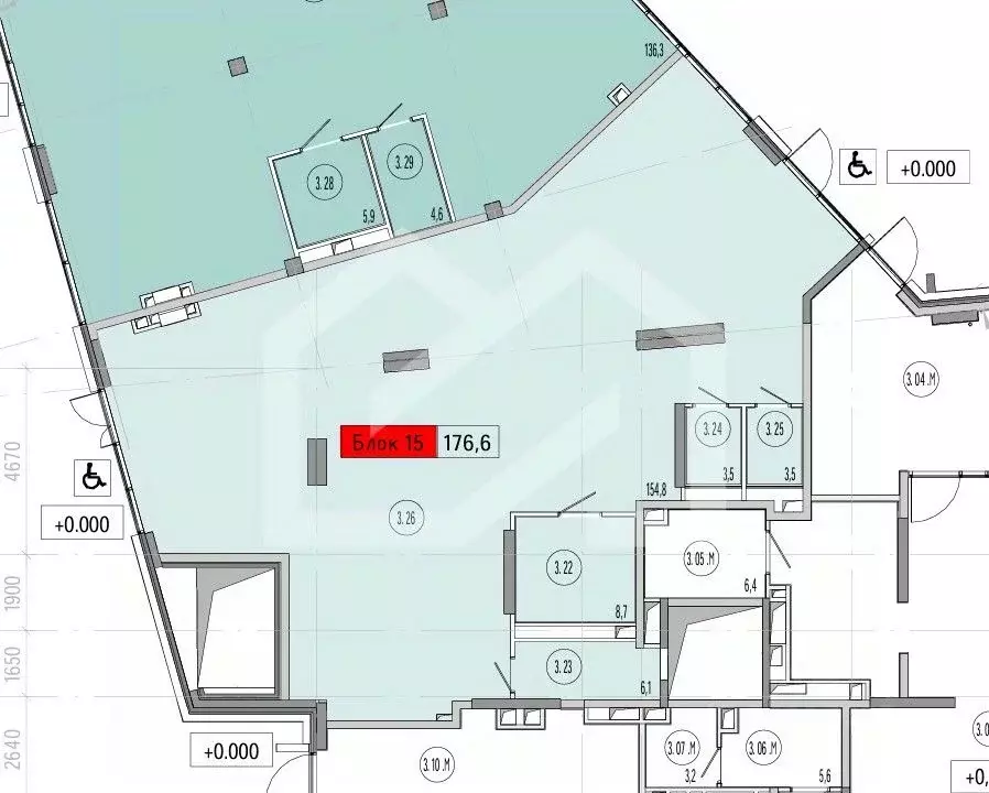 Помещение свободного назначения в Москва Союз жилой комплекс, к3 (177 ... - Фото 2