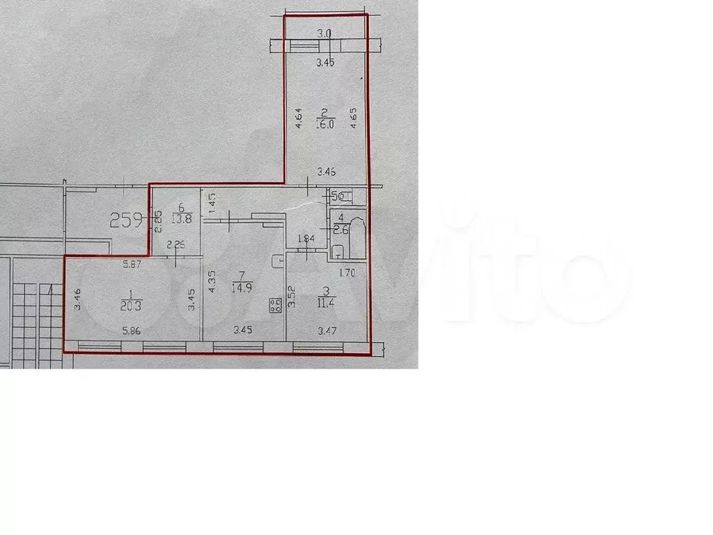 3-к. квартира, 80 м, 5/12 эт. - Фото 0