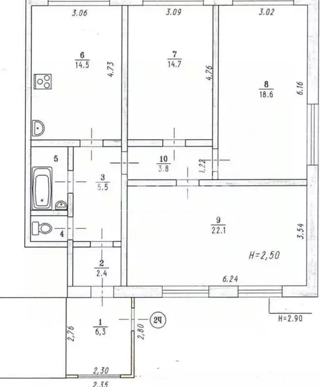 Дом в Омская область, Омск ул. Ульяновская подстанция, 1 (85 м) - Фото 2