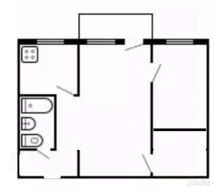 2-к кв. Костромская область, Кострома ул. Голубкова, 13 (43.4 м) - Фото 2
