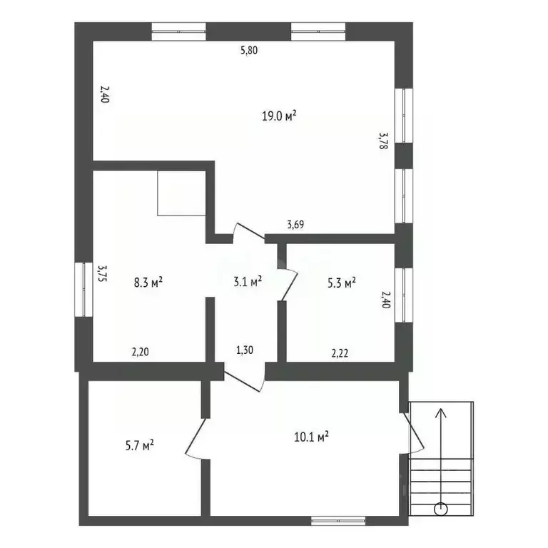 Дом в Амурская область, Благовещенск Больничный пер., 26 (36 м) - Фото 2