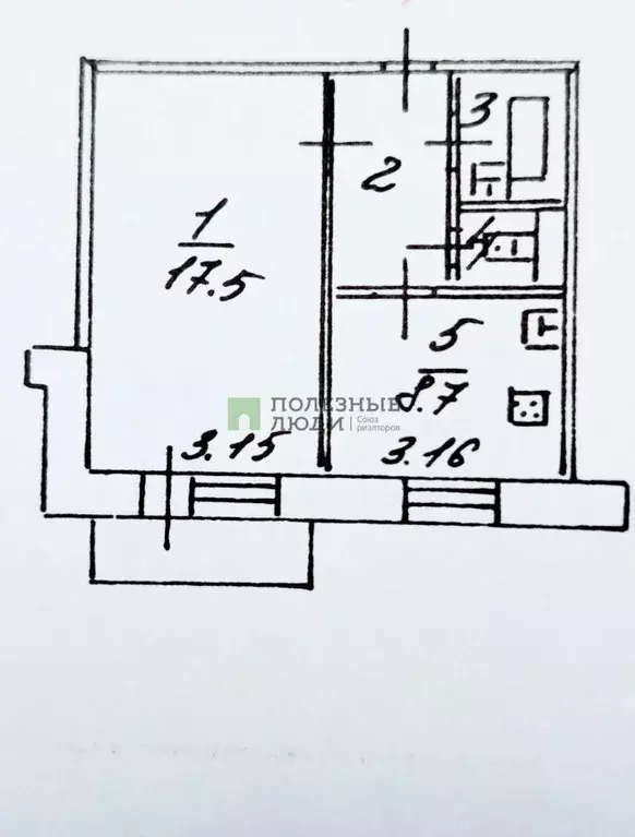 1-к кв. Белгородская область, Белгород ул. Некрасова, 17в (34.0 м) - Фото 2