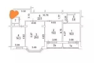 3-к кв. Москва Никулинская ул., 5к2 (109.1 м) - Фото 2