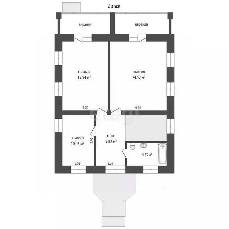 Дом в Вологодская область, д. Емельяново ул. Емельяновская, 1 (230 м) - Фото 2