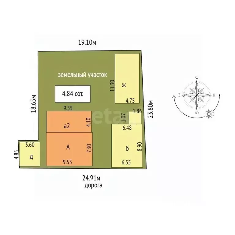 Дом в Севастополь ул. Новороссийская, 4 (103 м) - Фото 2