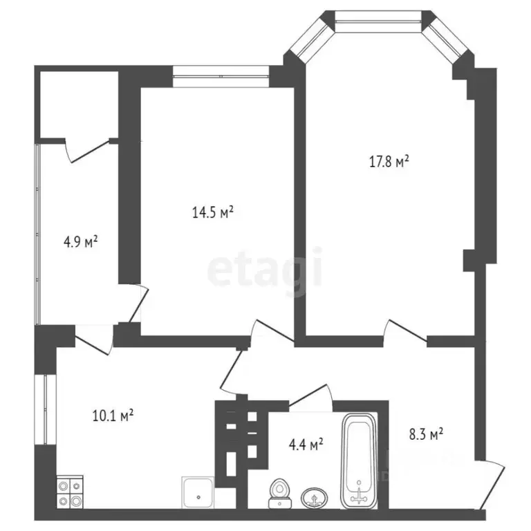 2-к кв. Ростовская область, Ростов-на-Дону Доломановский пер., 118 ... - Фото 1