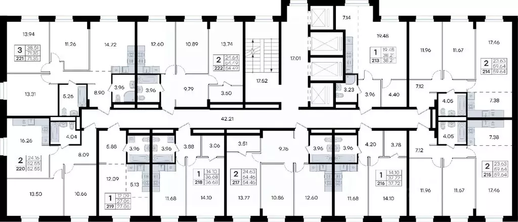 Студия Приморский край, Владивосток ул. Тухачевского (27.06 м) - Фото 2