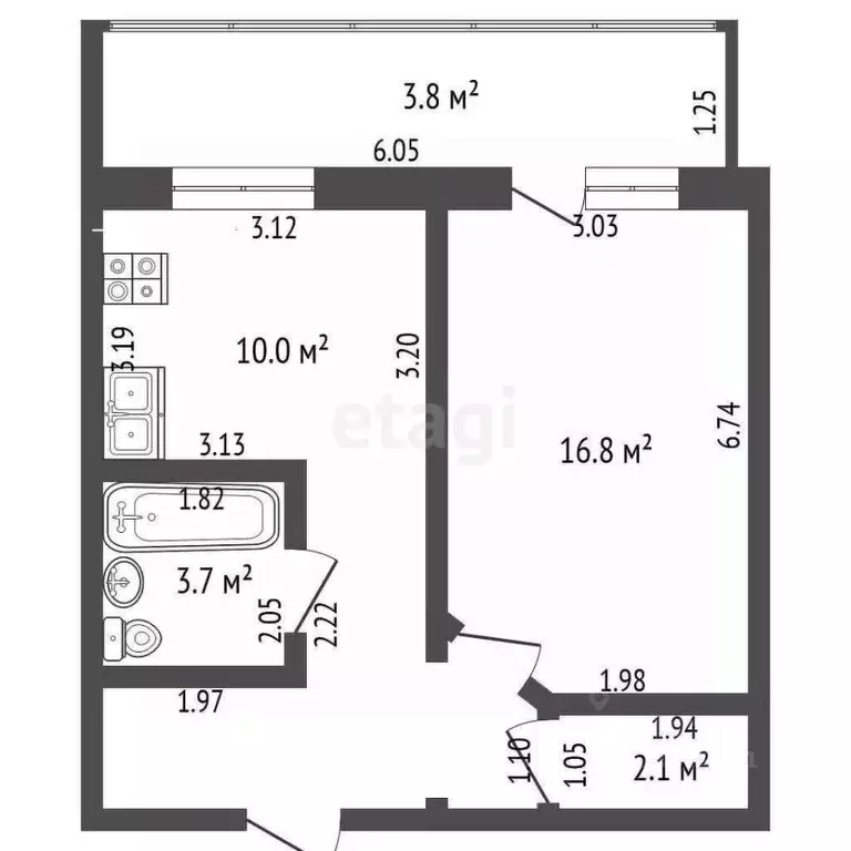 1-к кв. Марий Эл, Йошкар-Ола бул. Ураева, 14 (42.0 м) - Фото 0