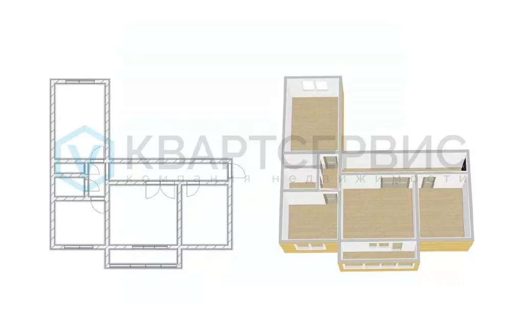 3-к кв. Омская область, Омск просп. Королева, 24к2 (69.9 м) - Фото 2