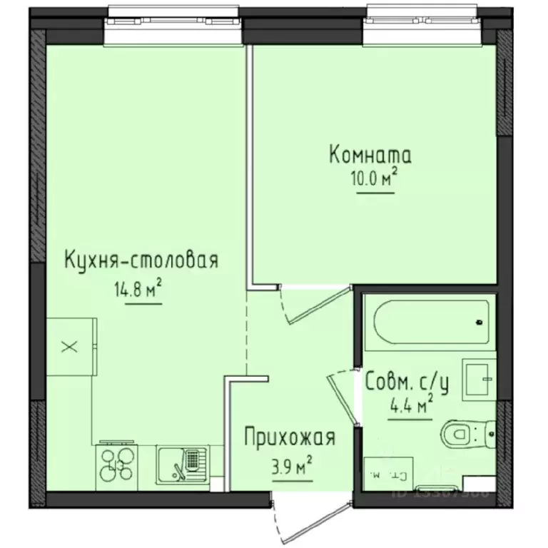 1-к кв. Удмуртия, Завьяловский район, с. Первомайский ул. Оружейников, ... - Фото 0