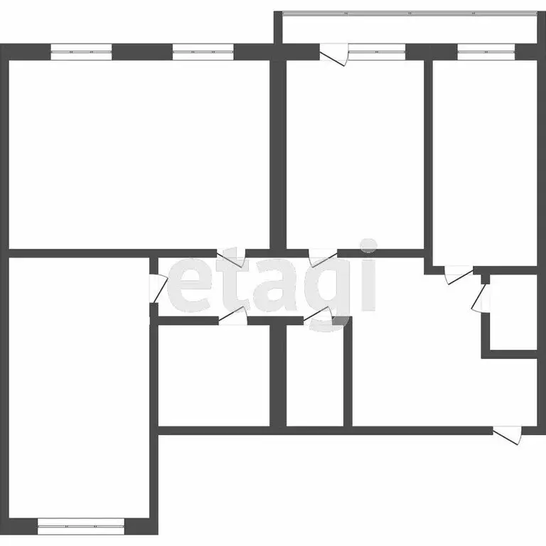 3-комнатная квартира: Северск, улица Славского, 24 (125.5 м) - Фото 1