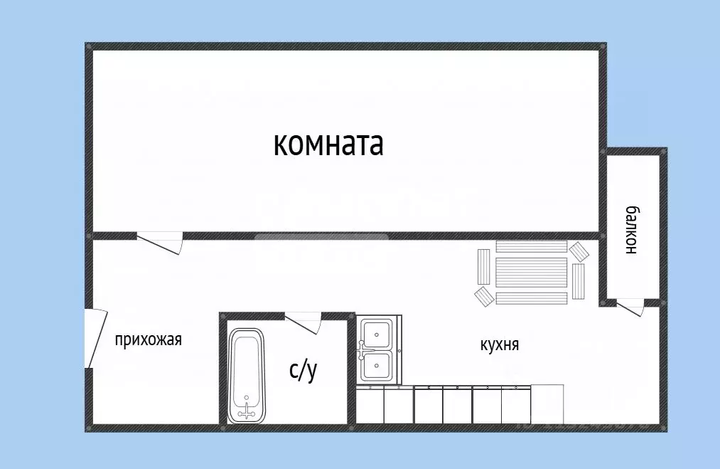 1-к кв. Дагестан, Махачкала ул. Эльзы Ибрагимовой, 5к6 (36.0 м) - Фото 1