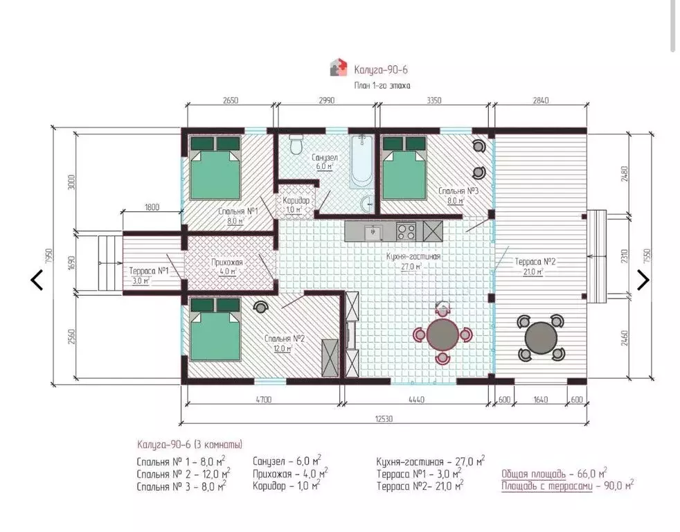 Дом в Калужская область, Малоярославецкий муниципальный округ, дачный ... - Фото 2