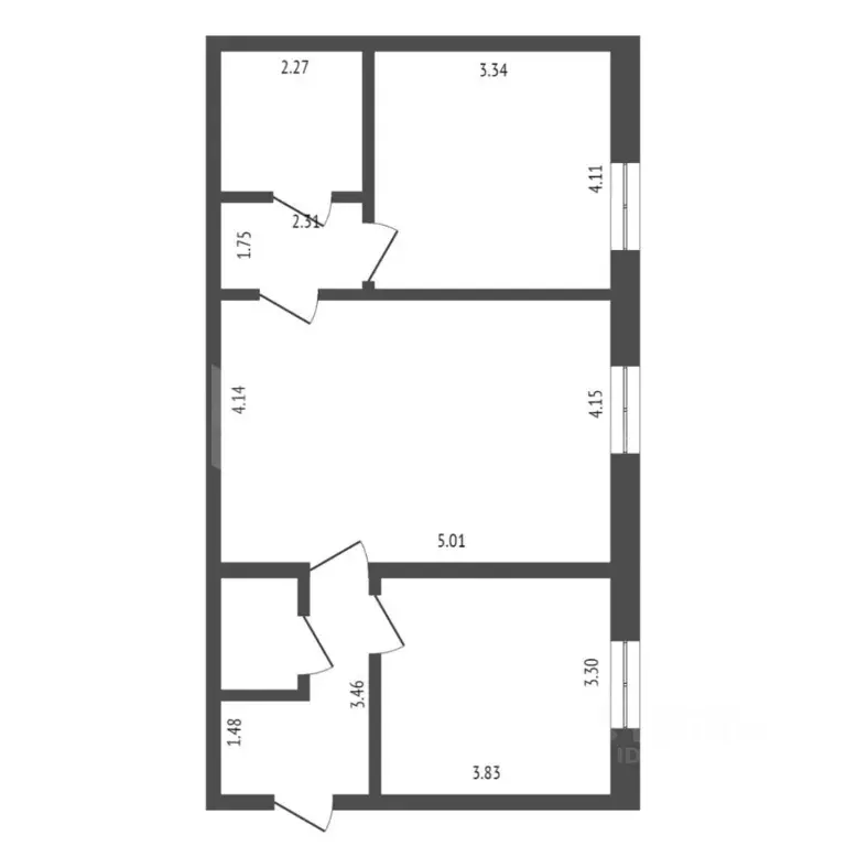 2-к кв. Тюменская область, Тюмень ул. Николая Семенова, 19 (68.3 м) - Фото 1