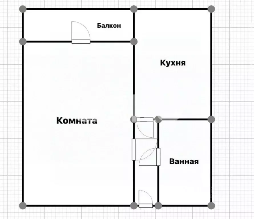 1-к кв. Адыгея, Майкоп ул. Димитрова (28.0 м) - Фото 1