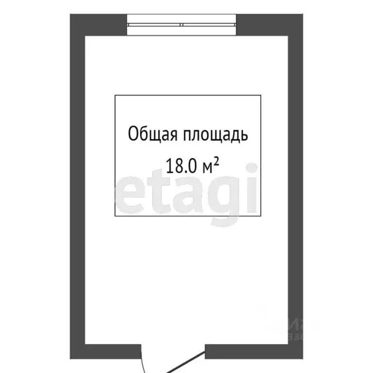Комната Томская область, Томск пос. Спутник, 18 (19.2 м) - Фото 1