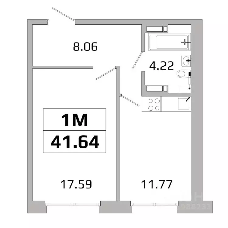 1-к кв. Иркутская область, Иркутск ИВАТУ городок, Авиатор жилой ... - Фото 1
