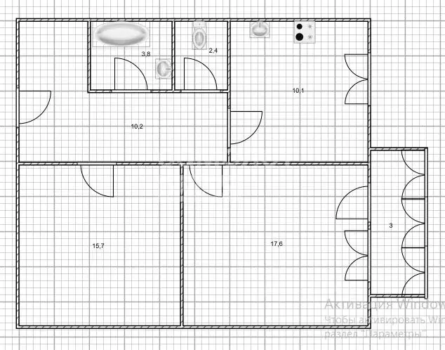 2-к кв. Ульяновская область, Ульяновск ул. Ульяны Громовой, 5А (59.8 ... - Фото 2