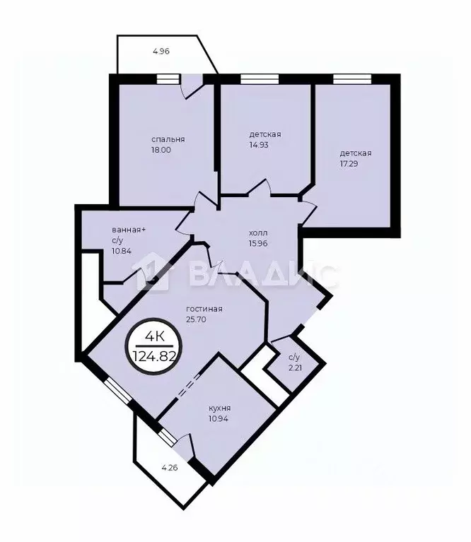 4-к кв. Москва ул. Яблочкова, 16 (114.9 м) - Фото 2