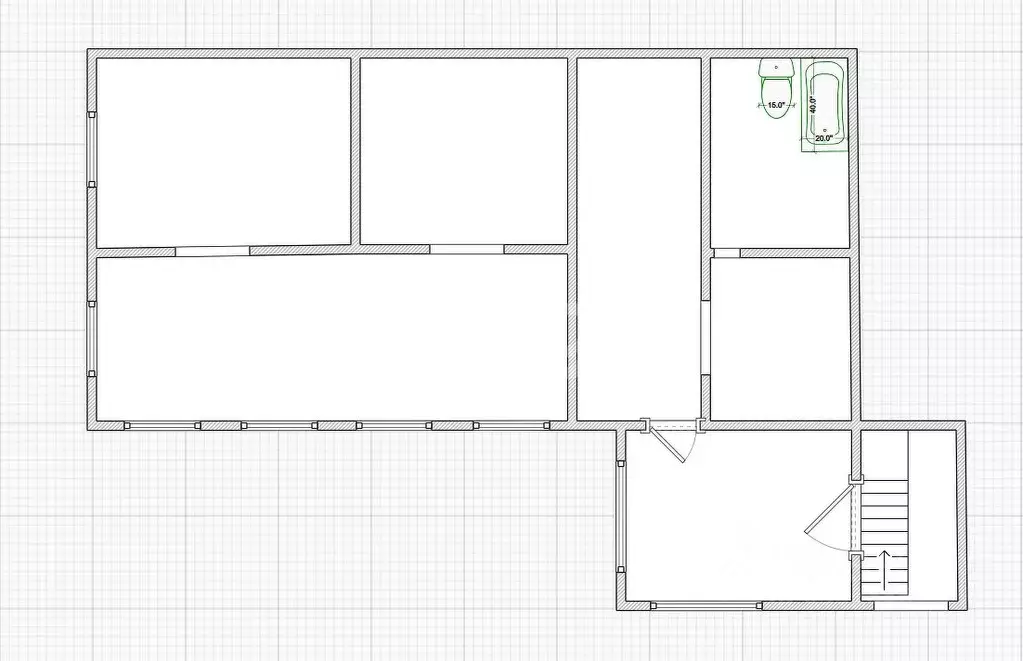 Дом в Тульская область, Воловский округ, д. Становая 8 (92 м) - Фото 1
