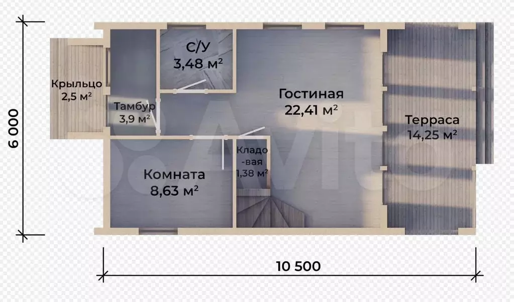 Дом 109,5 м на участке 7 сот. - Фото 1