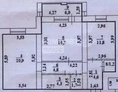 2-к кв. Башкортостан, Уфа Новомостовая ул., 8 (66.0 м) - Фото 2